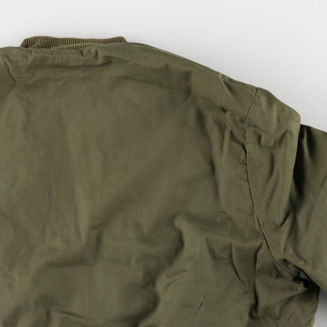 Civilian Tanker Jacket, Padded Military Flight Jacket, Men's Size L, Vintage unclear Khaki type Vintage Second Hand