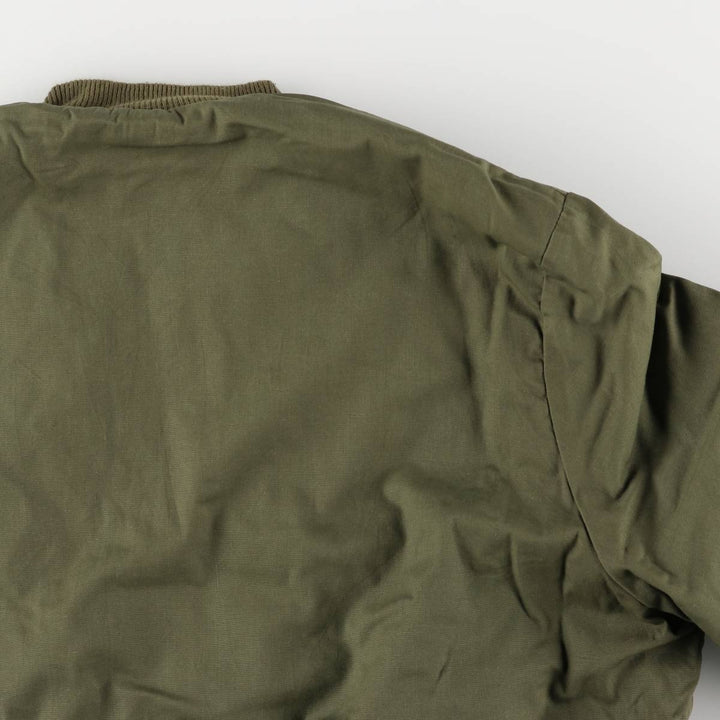 Civilian Tanker Jacket, Padded Military Flight Jacket, Men's Size L, Vintage unclear Khaki type Vintage Second Hand
