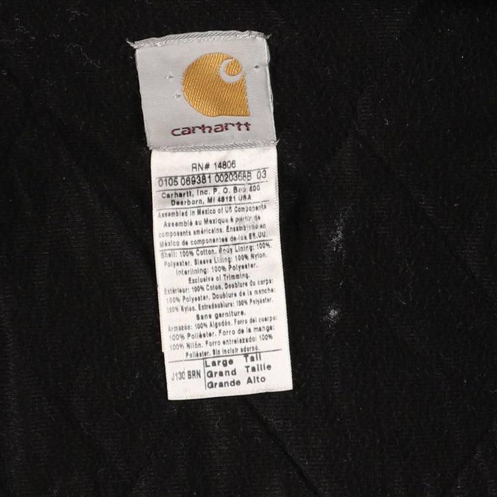 00'S Carhartt Active Jacket Duck Full Zip Parka Men's L size cotton Beige type Vintage Second Hand