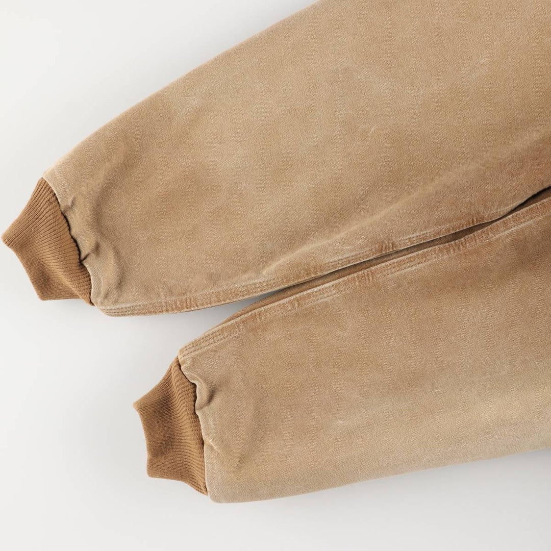 00'S Carhartt Active Jacket Duck Full Zip Parka Men's L size cotton Beige type Vintage Second Hand