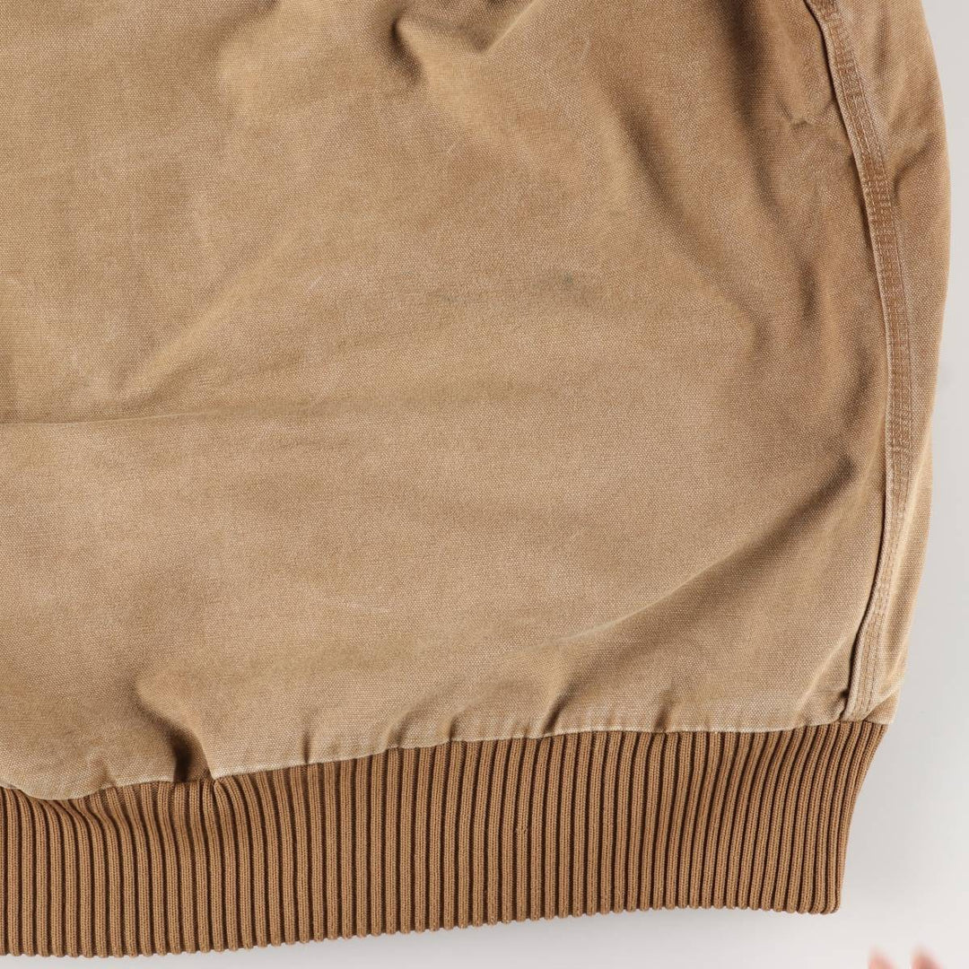 00'S Carhartt Active Jacket Duck Full Zip Parka Men's L size cotton Beige type Vintage Second Hand