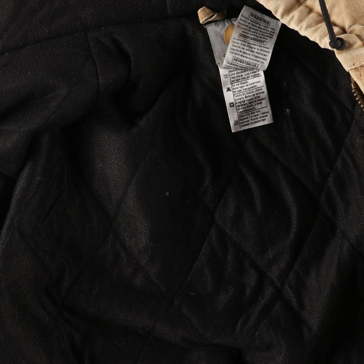 00'S Carhartt Active Jacket Duck Full Zip Parka Men's L size cotton Beige type Vintage Second Hand