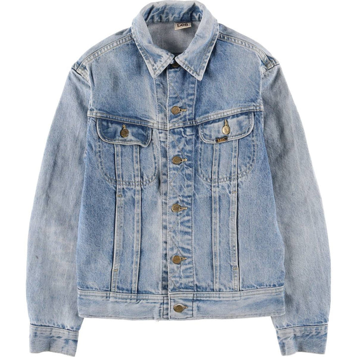 80'S Lee Riders denim jacket, denim jacket, men's size S, vintage cotton blue type Vintage Second Hand