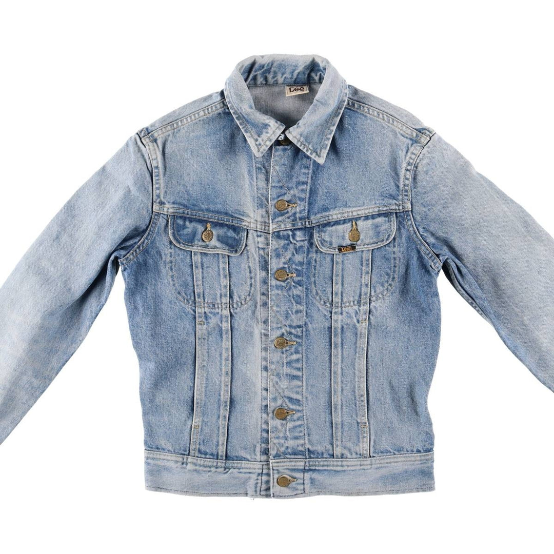 80'S Lee Riders denim jacket, denim jacket, men's size S, vintage cotton blue type Vintage Second Hand
