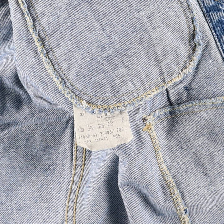 80'S Lee Riders denim jacket, denim jacket, men's size S, vintage cotton blue type Vintage Second Hand
