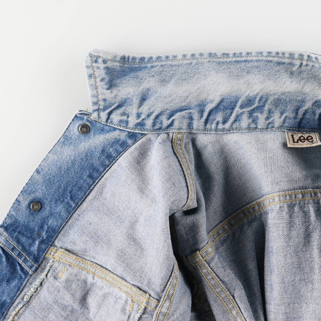 80'S Lee Riders denim jacket, denim jacket, men's size S, vintage cotton blue type Vintage Second Hand