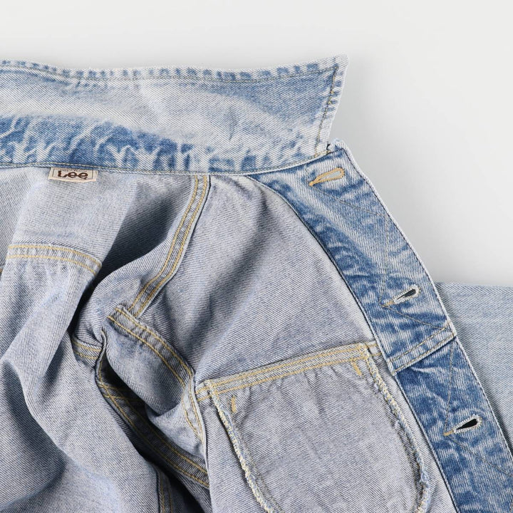 80'S Lee Riders denim jacket, denim jacket, men's size S, vintage cotton blue type Vintage Second Hand