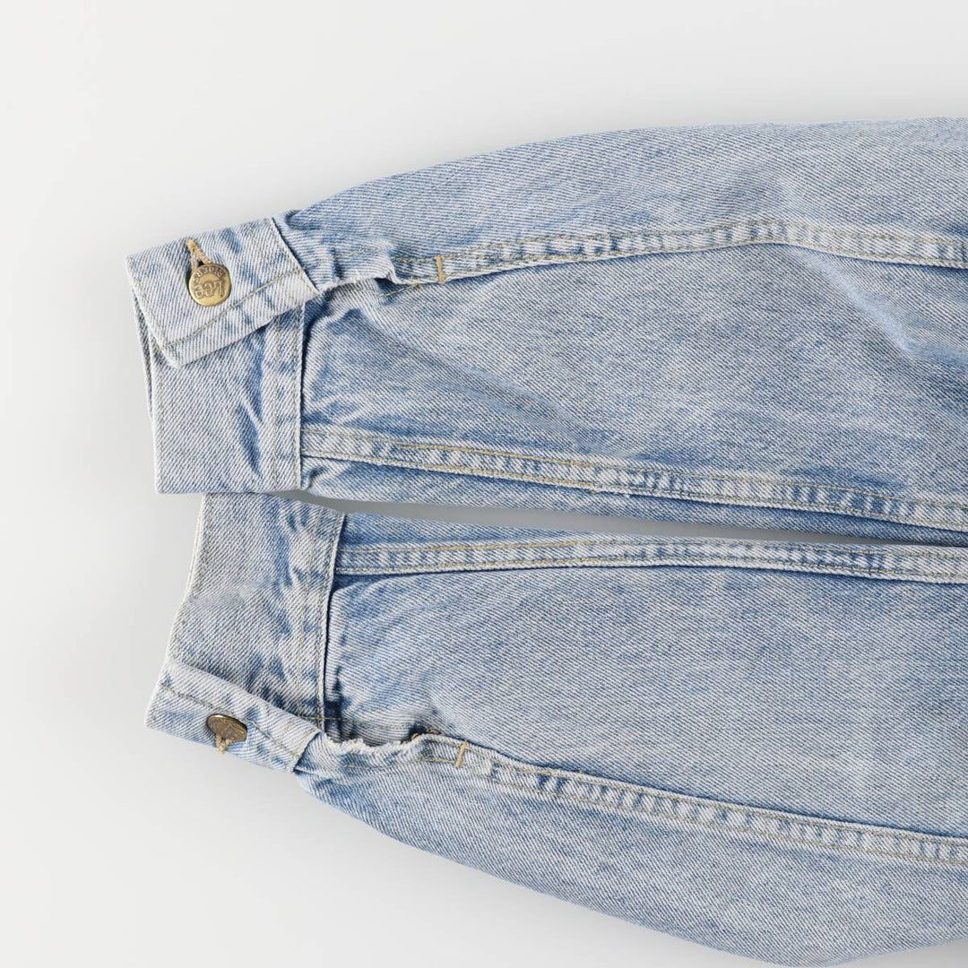 80'S Lee Riders denim jacket, denim jacket, men's size S, vintage cotton blue type Vintage Second Hand