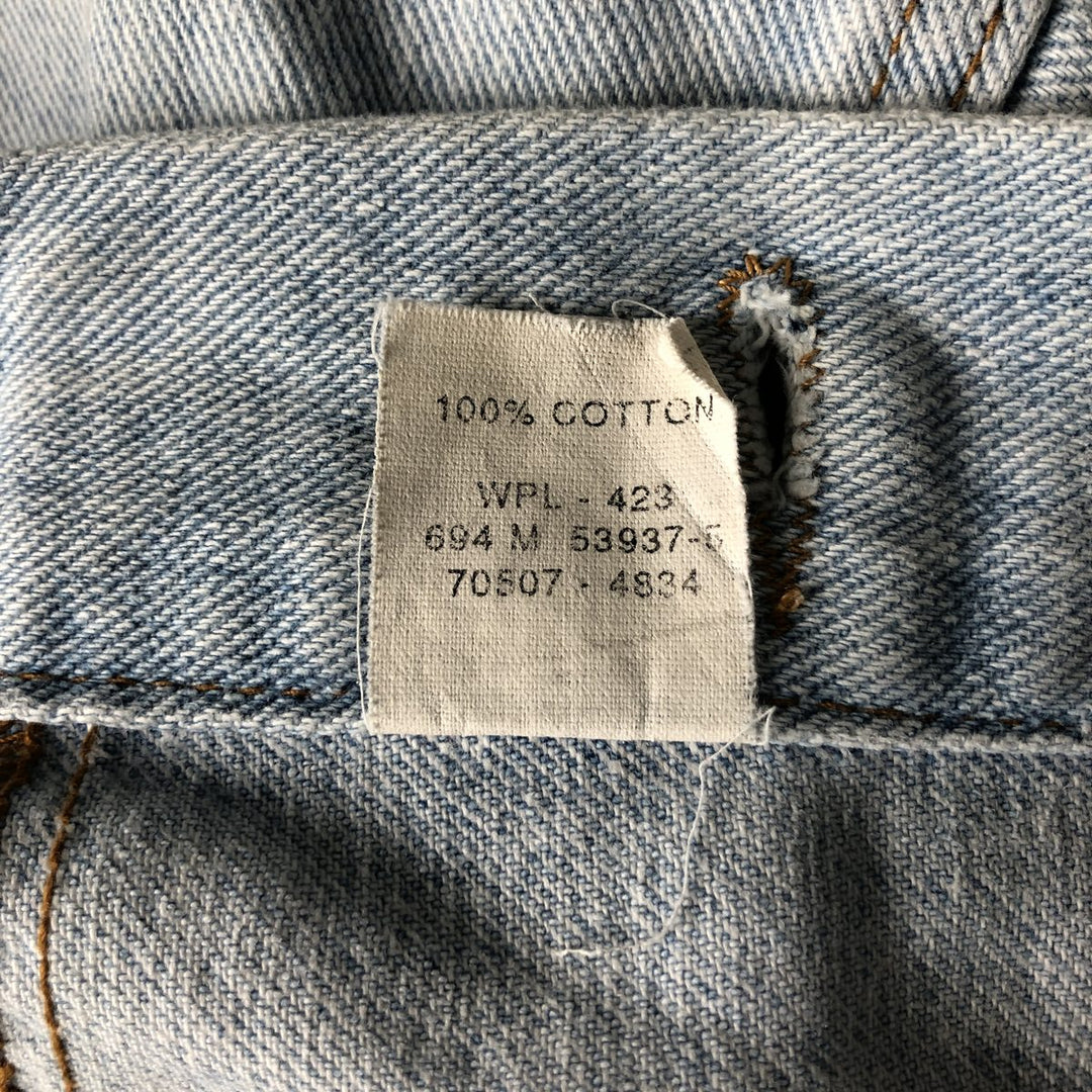 90'S Levi's 70507-4834 Denim Jacket, Men's Size Medium, Vintage cotton blue type Vintage Second Hand