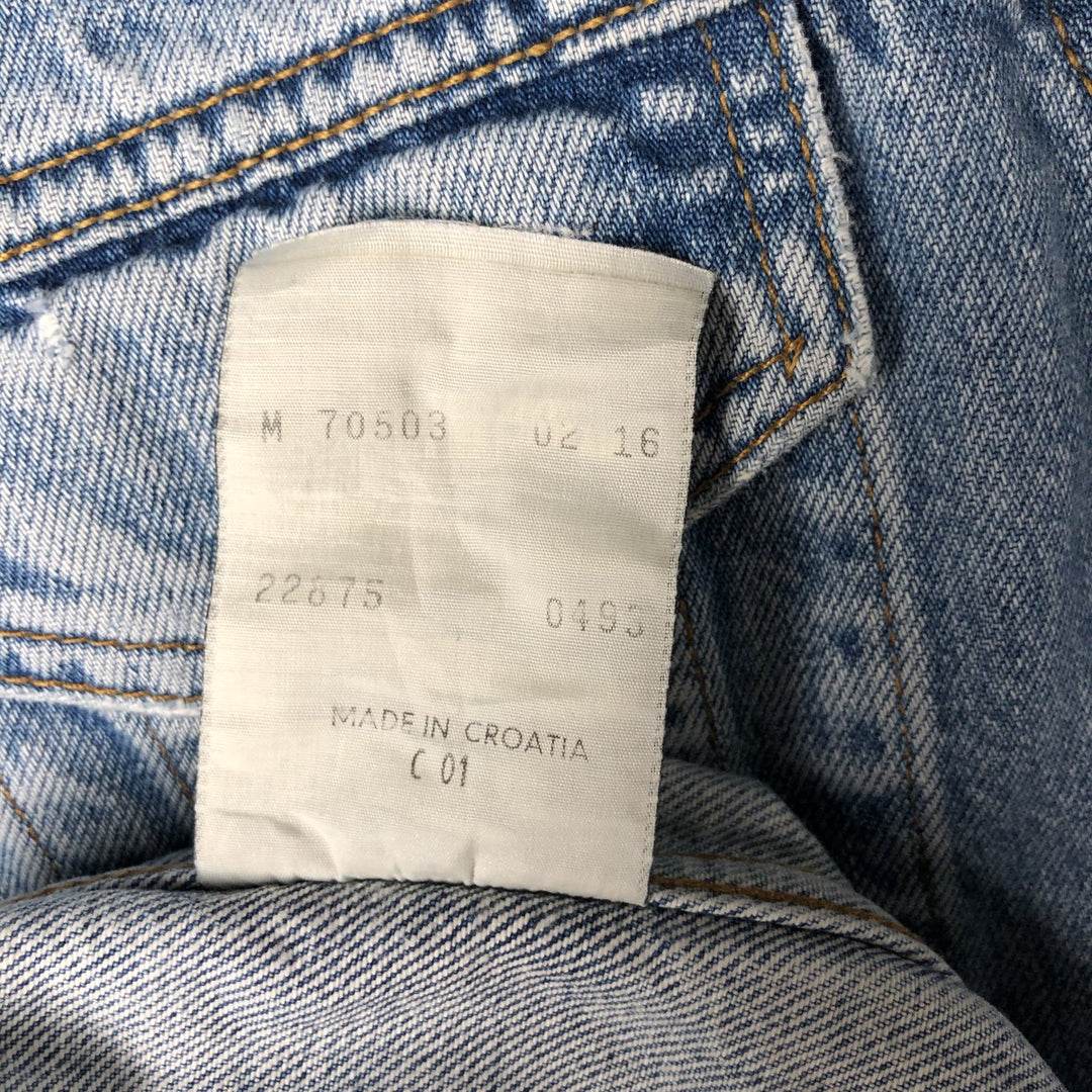 90'S Levi's 70503-0216 denim jacket, denim jacket, men's size M, vintage cotton blue type Vintage Second Hand