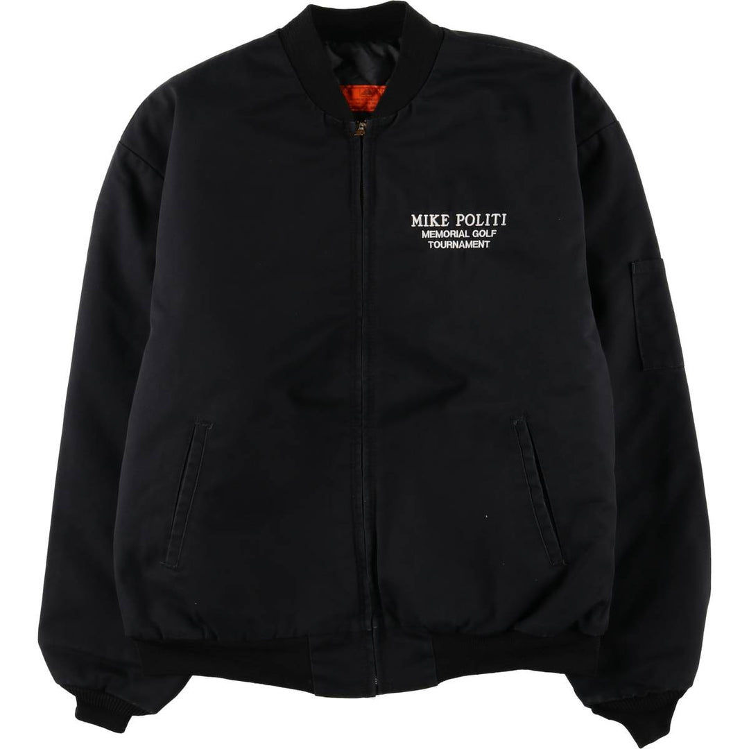 90'S Red Kap Work Blouson, Men's XL, Vintage polyester black type Vintage Second Hand