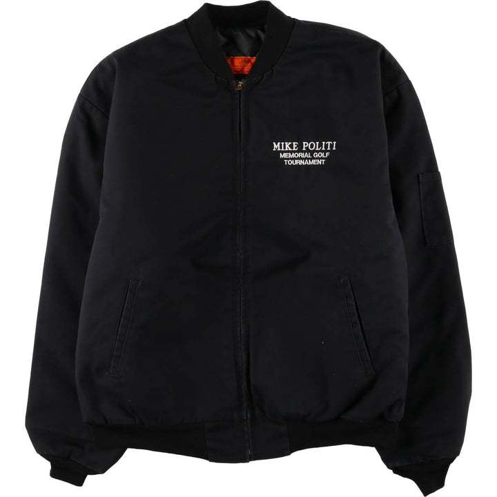 90'S Red Kap Work Blouson, Men's XL, Vintage polyester black type Vintage Second Hand