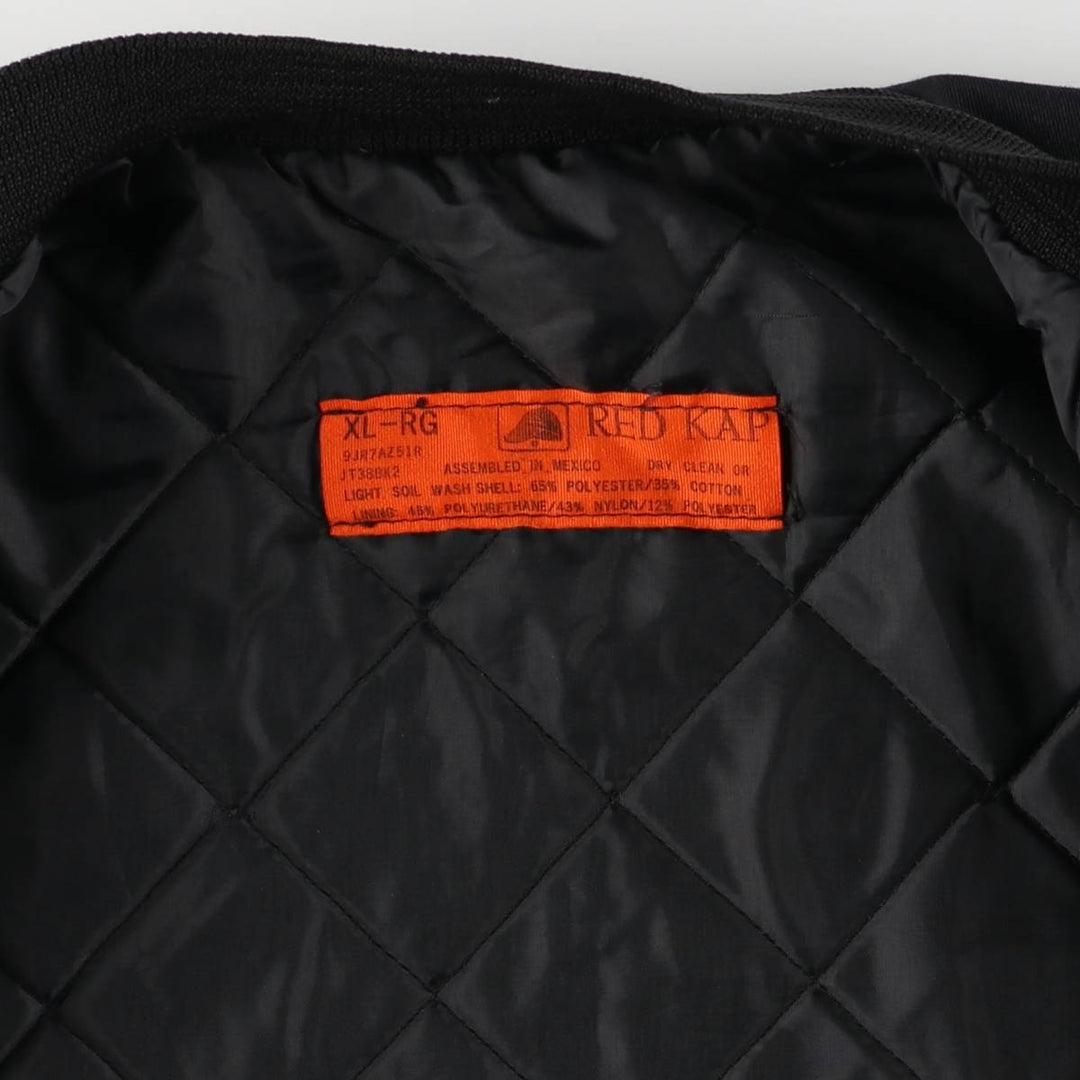 90'S Red Kap Work Blouson, Men's XL, Vintage polyester black type Vintage Second Hand