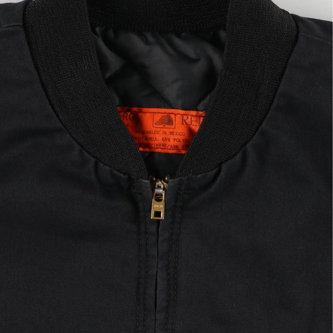 90'S Red Kap Work Blouson, Men's XL, Vintage polyester black type Vintage Second Hand