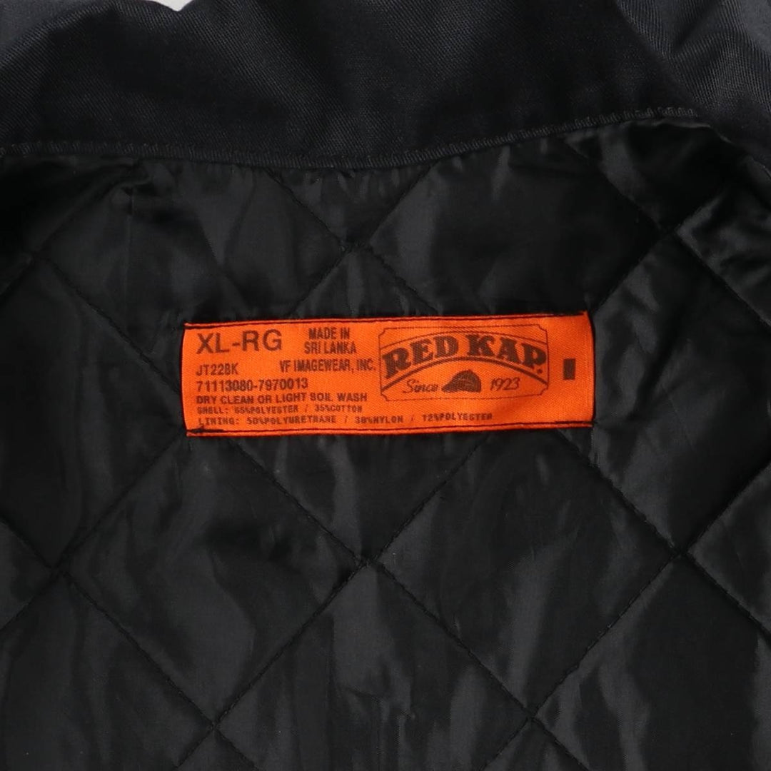 90'S Red Kap Work Jacket, Men's Size XL, Vintage polyester black type Vintage Second Hand