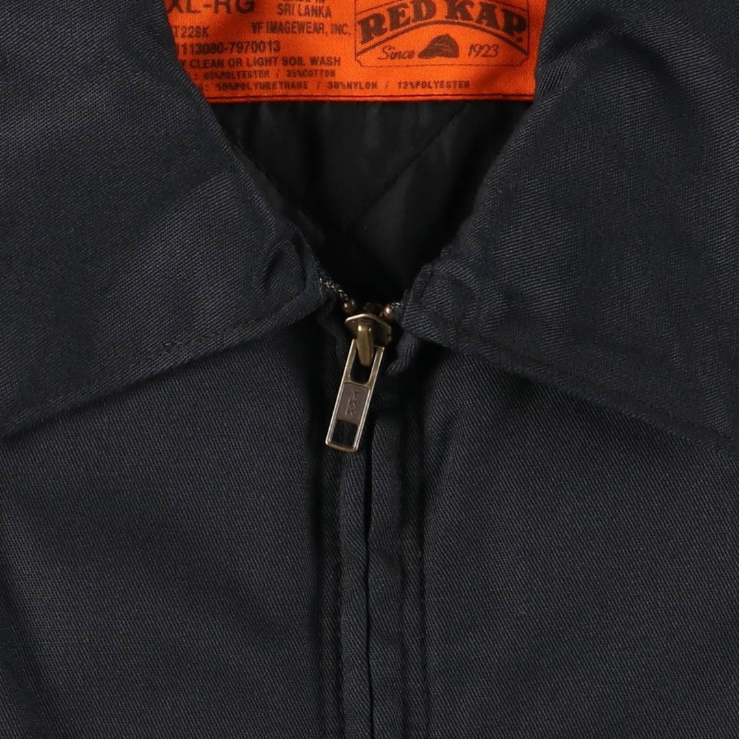 90'S Red Kap Work Jacket, Men's Size XL, Vintage polyester black type Vintage Second Hand