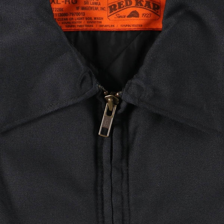 90'S Red Kap Work Jacket, Men's Size XL, Vintage polyester black type Vintage Second Hand