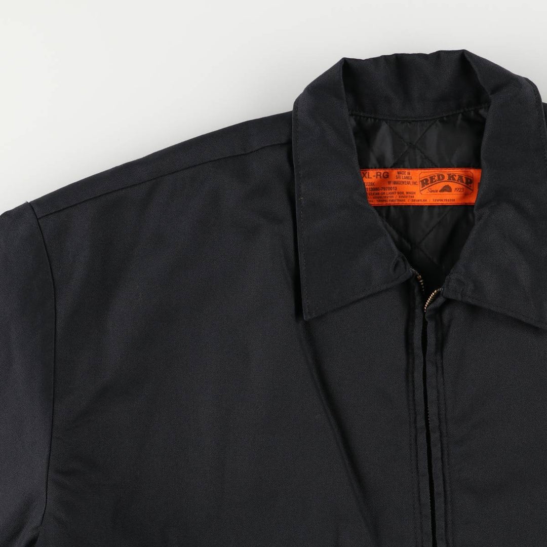 90'S Red Kap Work Jacket, Men's Size XL, Vintage polyester black type Vintage Second Hand