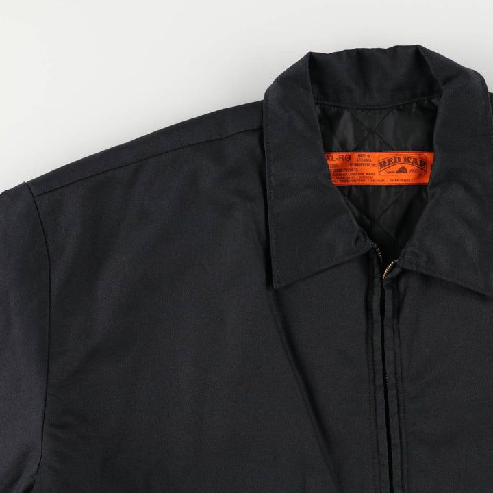90'S Red Kap Work Jacket, Men's Size XL, Vintage polyester black type Vintage Second Hand