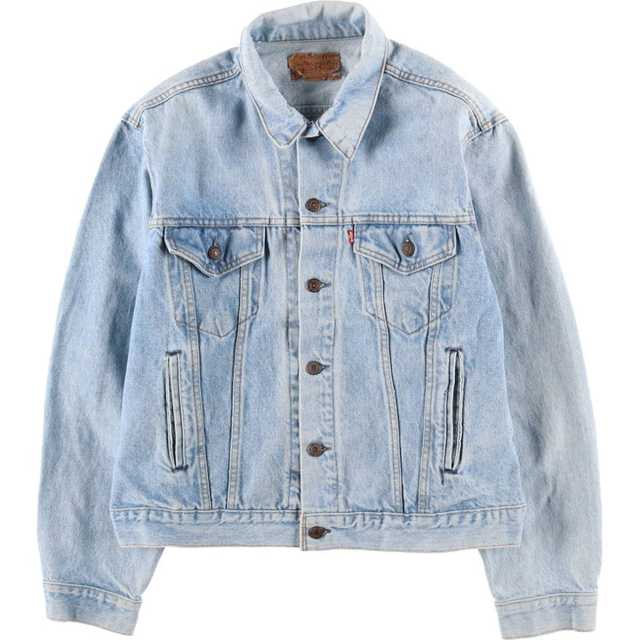 90'S Levi's 70506-0214 denim jacket, denim jacket, made in USA, men's size M, vintage cotton blue type Vintage Second Hand