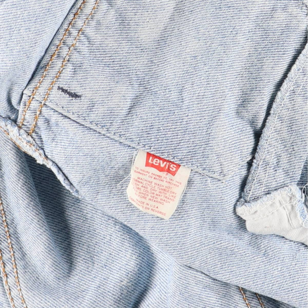 90'S Levi's 70506-0214 denim jacket, denim jacket, made in USA, men's size M, vintage cotton blue type Vintage Second Hand