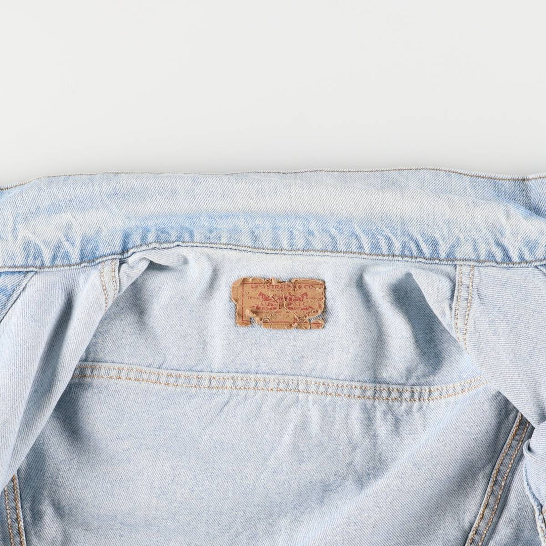 90'S Levi's 70506-0214 denim jacket, denim jacket, made in USA, men's size M, vintage cotton blue type Vintage Second Hand