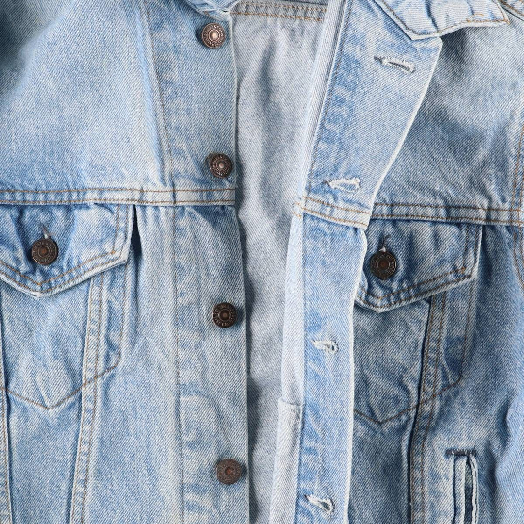 90'S Levi's 70506-0214 denim jacket, denim jacket, made in USA, men's size M, vintage cotton blue type Vintage Second Hand