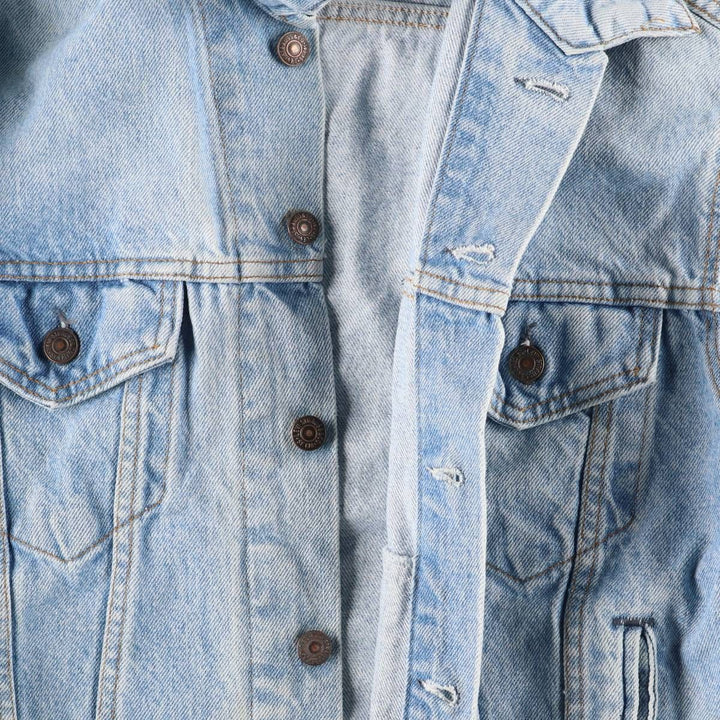 90'S Levi's 70506-0214 denim jacket, denim jacket, made in USA, men's size M, vintage cotton blue type Vintage Second Hand