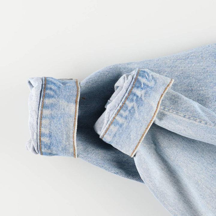 90'S Levi's 70506-0214 denim jacket, denim jacket, made in USA, men's size M, vintage cotton blue type Vintage Second Hand