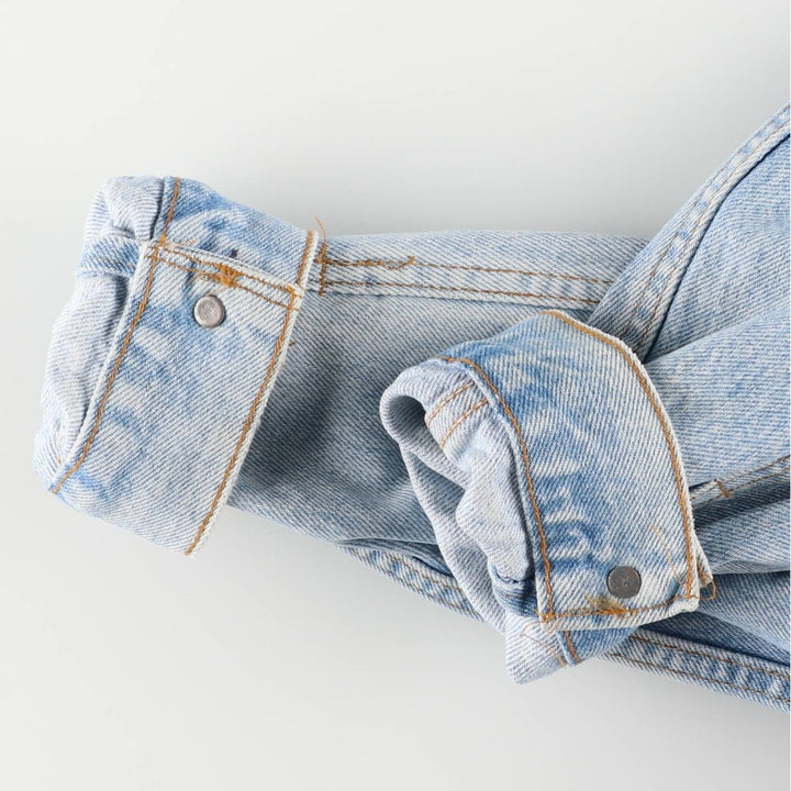 90'S Levi's 70506-0214 denim jacket, denim jacket, made in USA, men's size M, vintage cotton blue type Vintage Second Hand