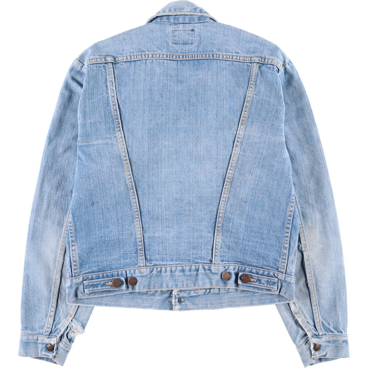 Vintage 1970'S Wrangler denim jacket, made in the USA, size S, men's unclear blue type Vintage Second Hand