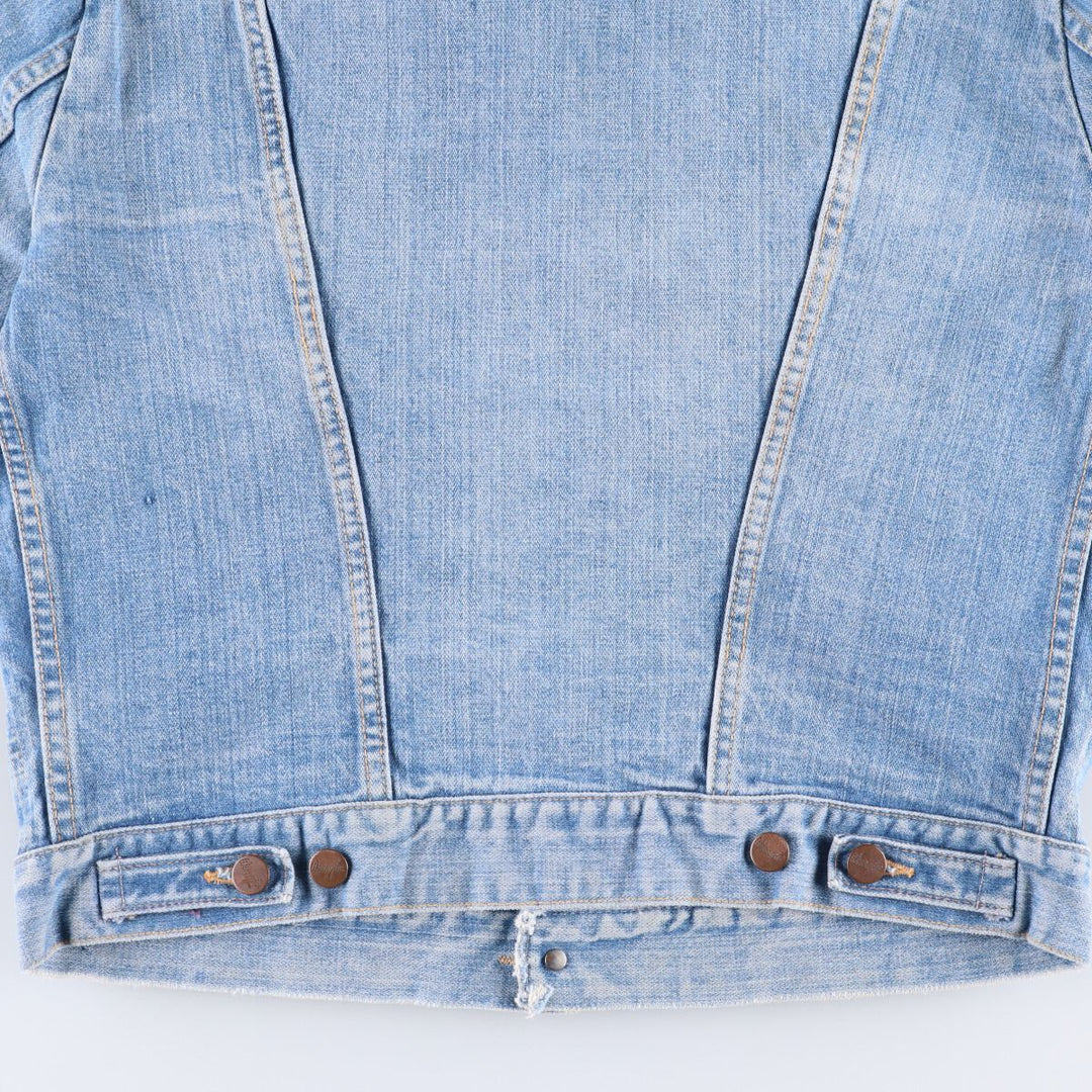 Vintage 1970'S Wrangler denim jacket, made in the USA, size S, men's unclear blue type Vintage Second Hand
