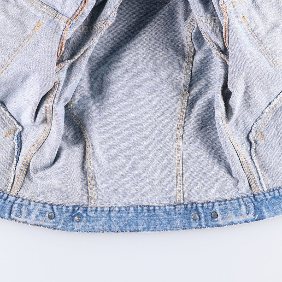 Vintage 1970'S Wrangler denim jacket, made in the USA, size S, men's unclear blue type Vintage Second Hand