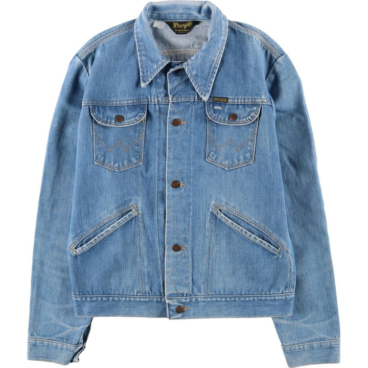 Vintage 70'S Wrangler denim jacket, made in the USA, size M for men unclear blue type Vintage Second Hand