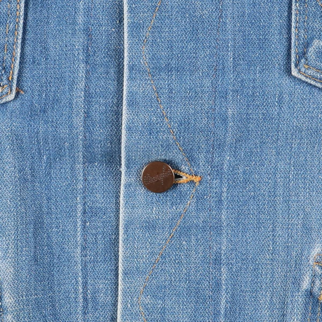Vintage 70'S Wrangler denim jacket, made in the USA, size M for men unclear blue type Vintage Second Hand