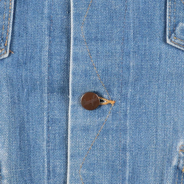 Vintage 70'S Wrangler denim jacket, made in the USA, size M for men unclear blue type Vintage Second Hand