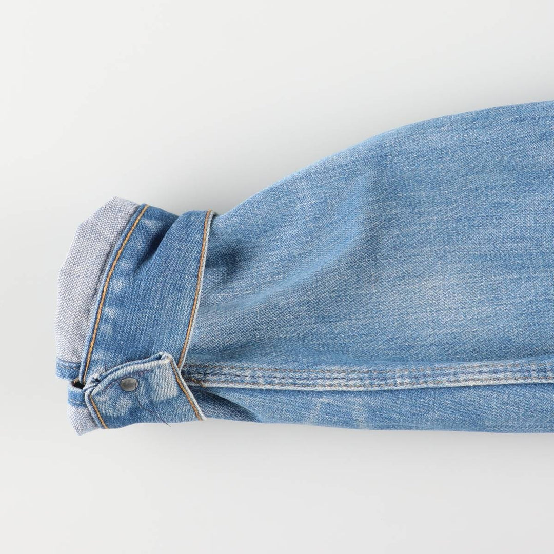 Vintage 70'S Wrangler denim jacket, made in the USA, size M for men unclear blue type Vintage Second Hand