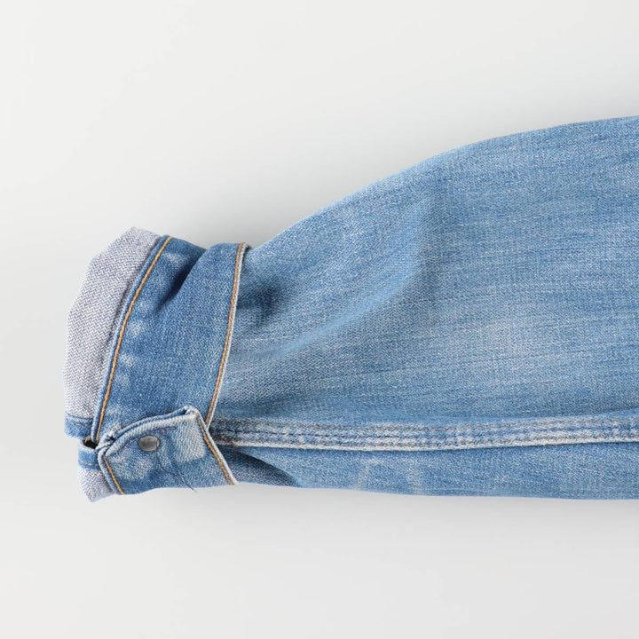 Vintage 70'S Wrangler denim jacket, made in the USA, size M for men unclear blue type Vintage Second Hand