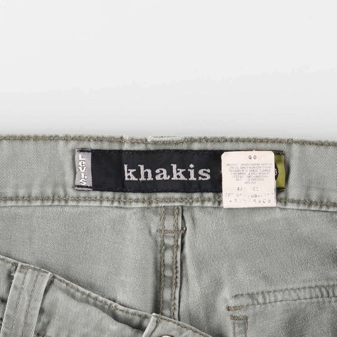90'S Levi's Silver Tab Khakis Chino/Cargo Pants, Men's, Size W36, Vintage cotton Khaki type Vintage Second Hand