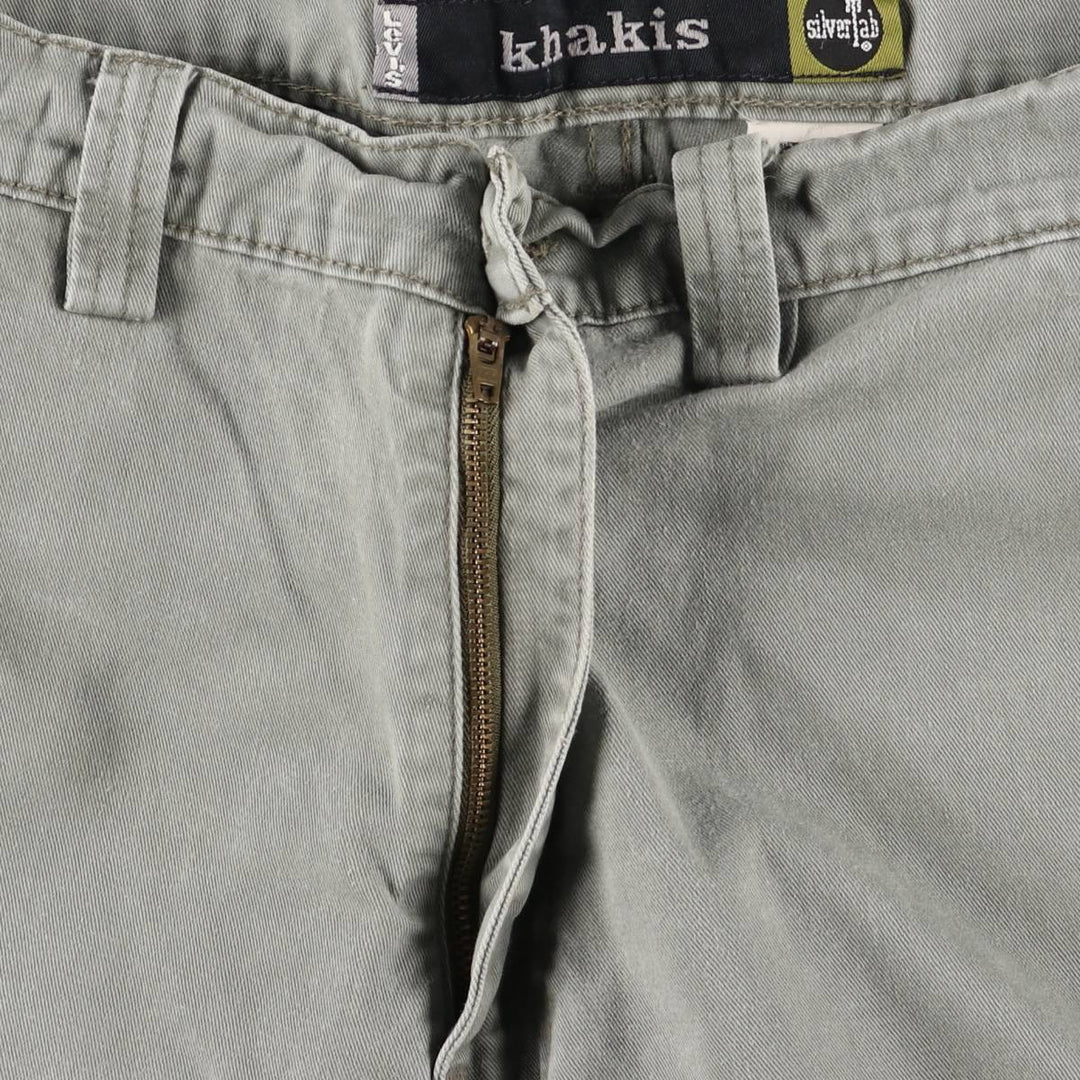 90'S Levi's Silver Tab Khakis Chino/Cargo Pants, Men's, Size W36, Vintage cotton Khaki type Vintage Second Hand