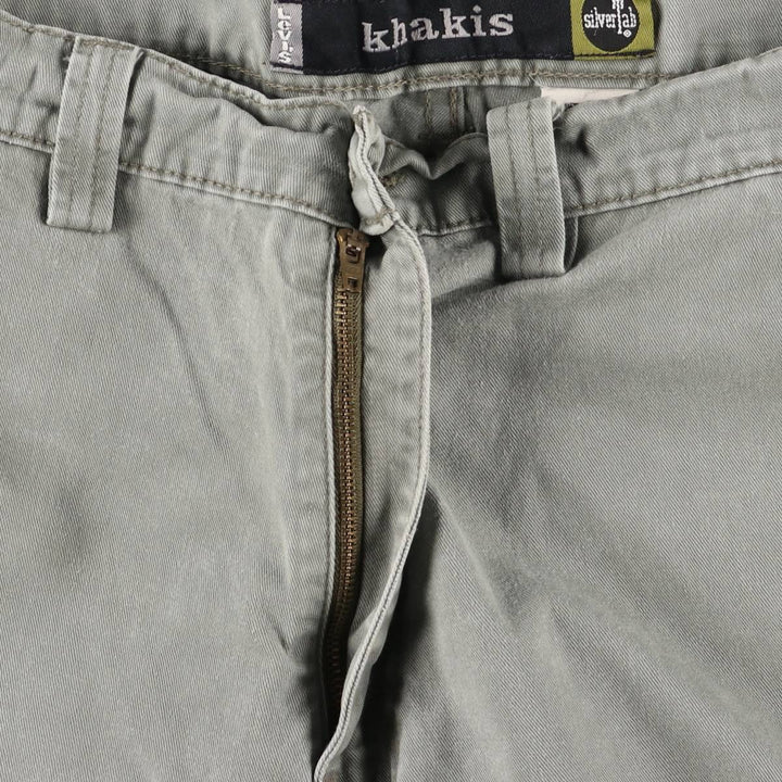 90'S Levi's Silver Tab Khakis Chino/Cargo Pants, Men's, Size W36, Vintage cotton Khaki type Vintage Second Hand