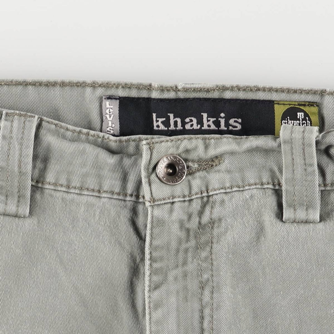 90'S Levi's Silver Tab Khakis Chino/Cargo Pants, Men's, Size W36, Vintage cotton Khaki type Vintage Second Hand