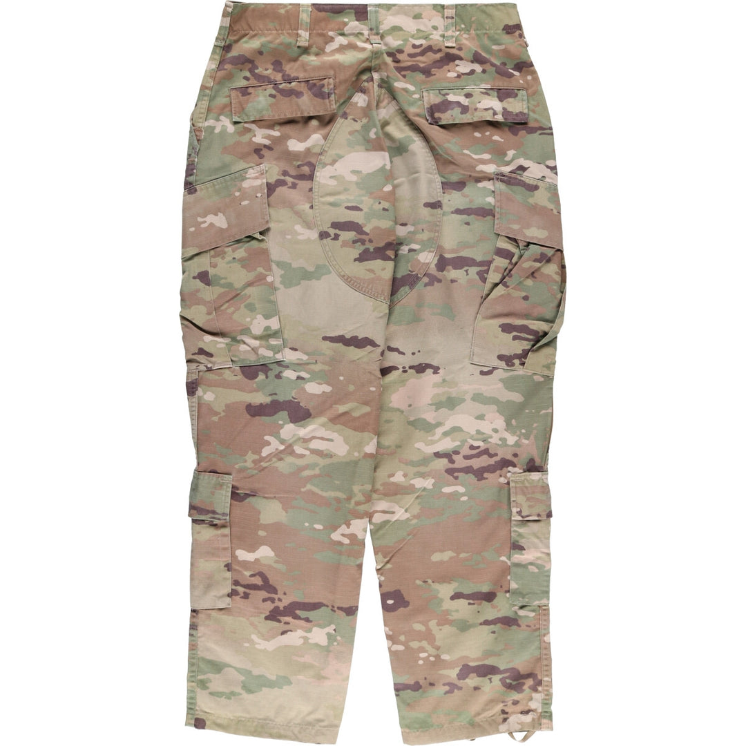 Genuine US military camouflage pattern multicam camo ripstop military cargo pants combat pants made in USA MEDIUM-REGULAR Nylon Khaki type Vintage Second Hand