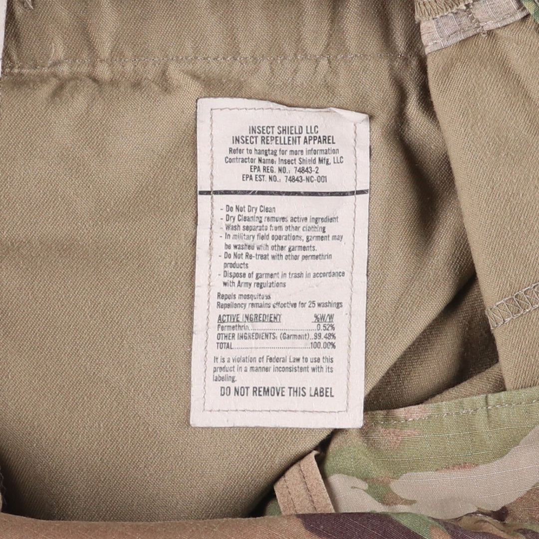 Genuine US military camouflage pattern multicam camo ripstop military cargo pants combat pants made in USA MEDIUM-REGULAR Nylon Khaki type Vintage Second Hand