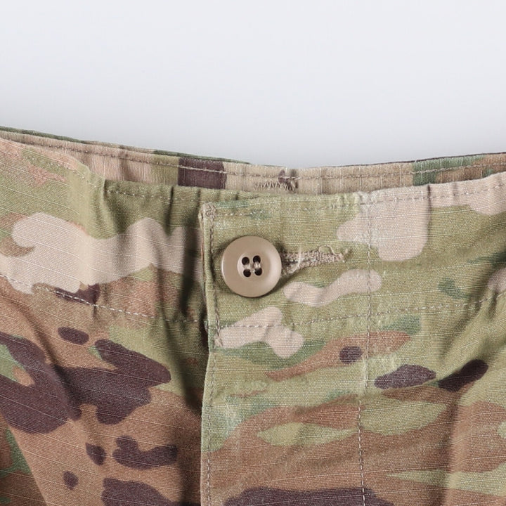 Genuine US military camouflage pattern multicam camo ripstop military cargo pants combat pants made in USA MEDIUM-REGULAR Nylon Khaki type Vintage Second Hand