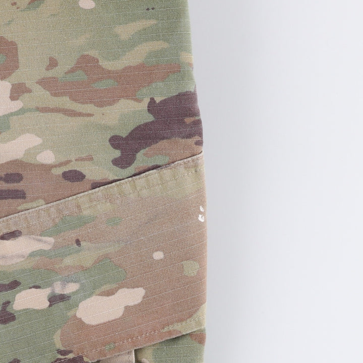 Genuine US military camouflage pattern multicam camo ripstop military cargo pants combat pants made in USA MEDIUM-REGULAR Nylon Khaki type Vintage Second Hand