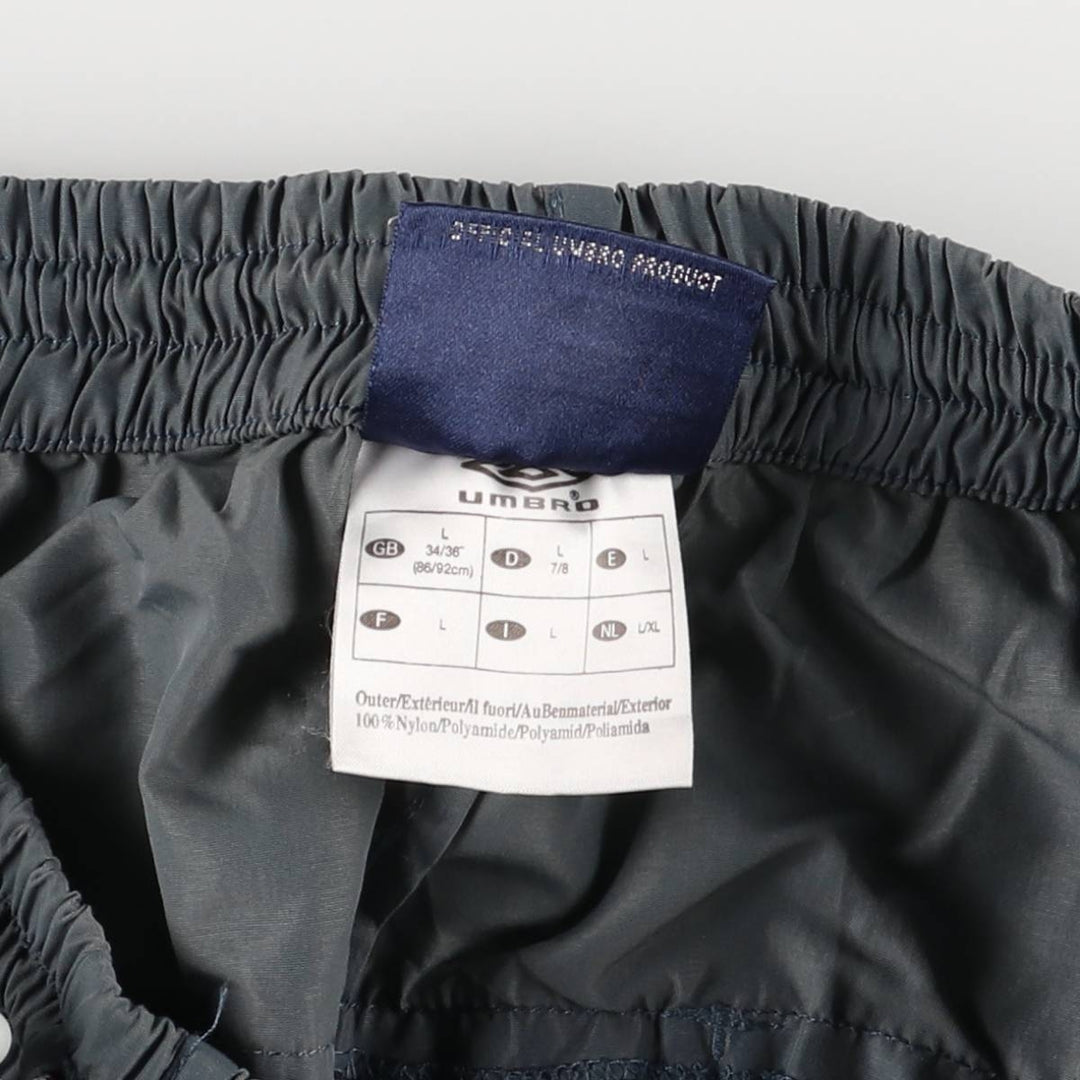Umbro Nylon Pants, Shaka Shaka Pants, Men's Size L Nylon gray type Vintage Second Hand