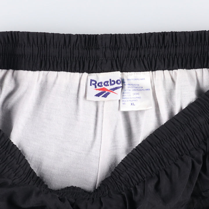 90'S Reebok Nylon Shaka Shaka Pants, Men's XL, Vintage Nylon black type Vintage Second Hand