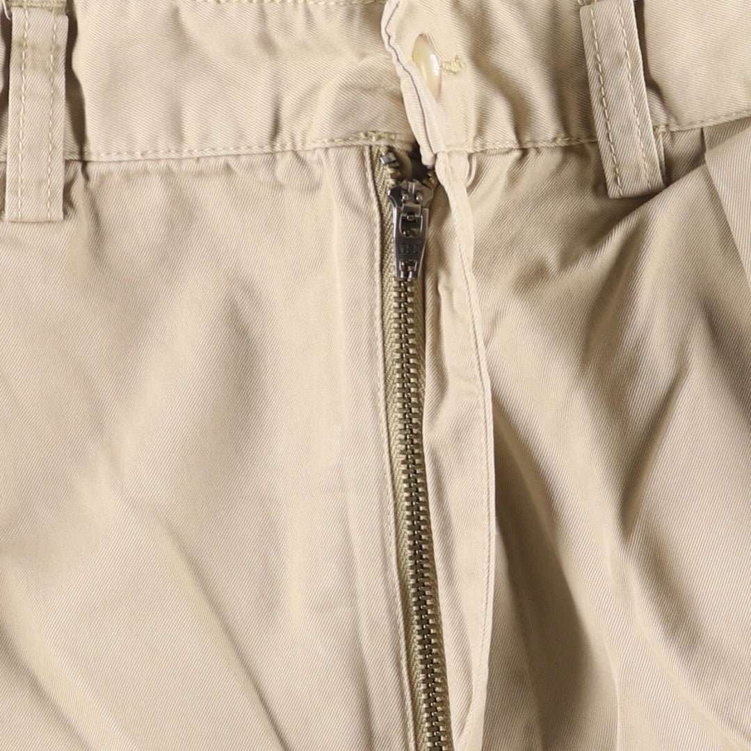 Ralph Lauren POLO by Ralph Lauren TYLER SHORT Two-pleat chino shorts, short pants, men's size W32 cotton Beige type Vintage Second Hand