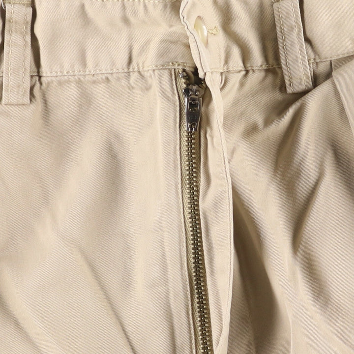 Ralph Lauren POLO by Ralph Lauren TYLER SHORT Two-pleat chino shorts, short pants, men's size W32 cotton Beige type Vintage Second Hand